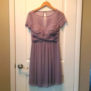 David's Bridal grey dress